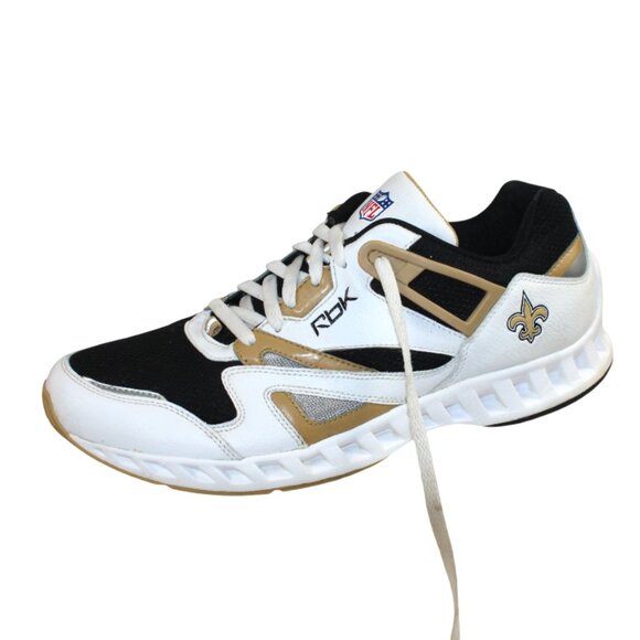 Reebok NFL New Orleans Saints Collector’s Edition Leather Sneaker, Size … - Picture 2 of 10